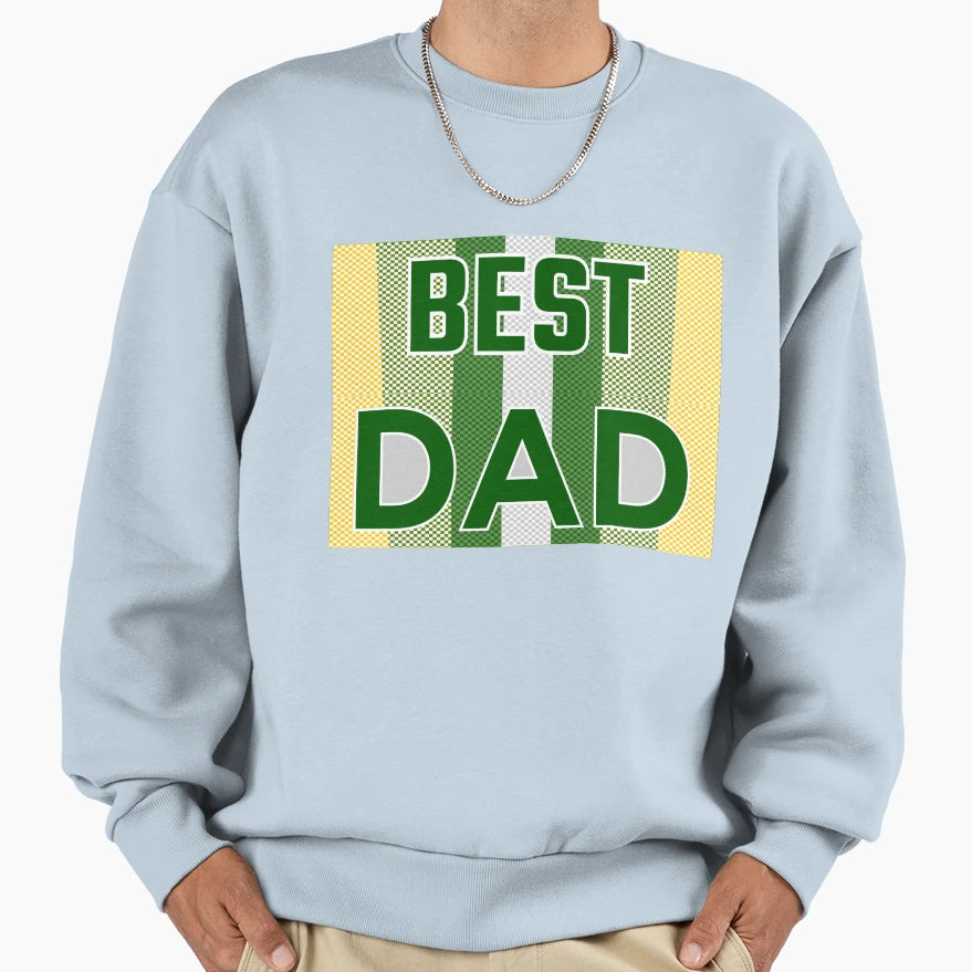 Best Dad Modern Four Colors Gift Sweatshirt - Custom Art Print Men Women - T-Shirt, Sweatshirt, Hoodie
