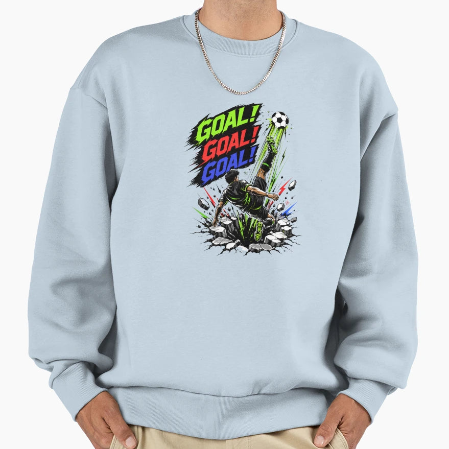 Soccer Power Kick Goal Explosion T-Shirt - Unique Graphic for Adults - T-Shirt, Sweatshirt, Hoodie