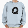 Personalized Baseball Initial Q Sweatshirt - Trendy Graphic Men Women - T-Shirt, Sweatshirt, Hoodie