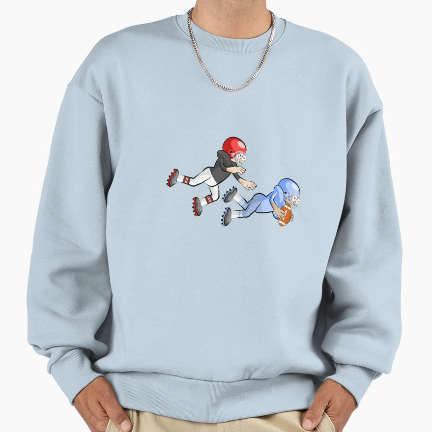 American Football Cartoon 5 41 Sweatshirt - Aesthetic Graphic for Adults - T-Shirt, Sweatshirt, Hoodie
