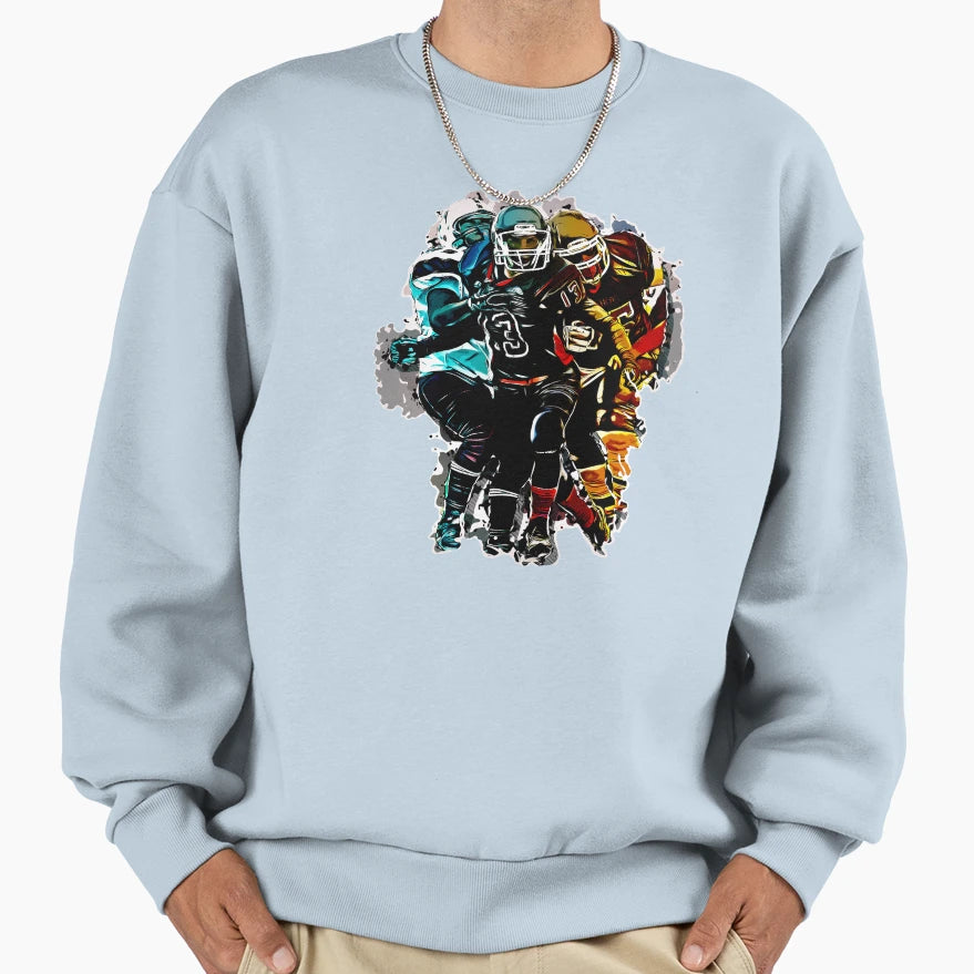 Football Sports Fantasy Game Clipart Sweatshirt - Trendy Graphic Unisex - T-Shirt, Sweatshirt, Hoodie