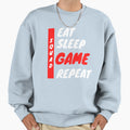 Game Game Squad Game Team Eat Sleep Sweatshirt - Trendy Graphic Unisex - T-Shirt, Sweatshirt, Hoodie