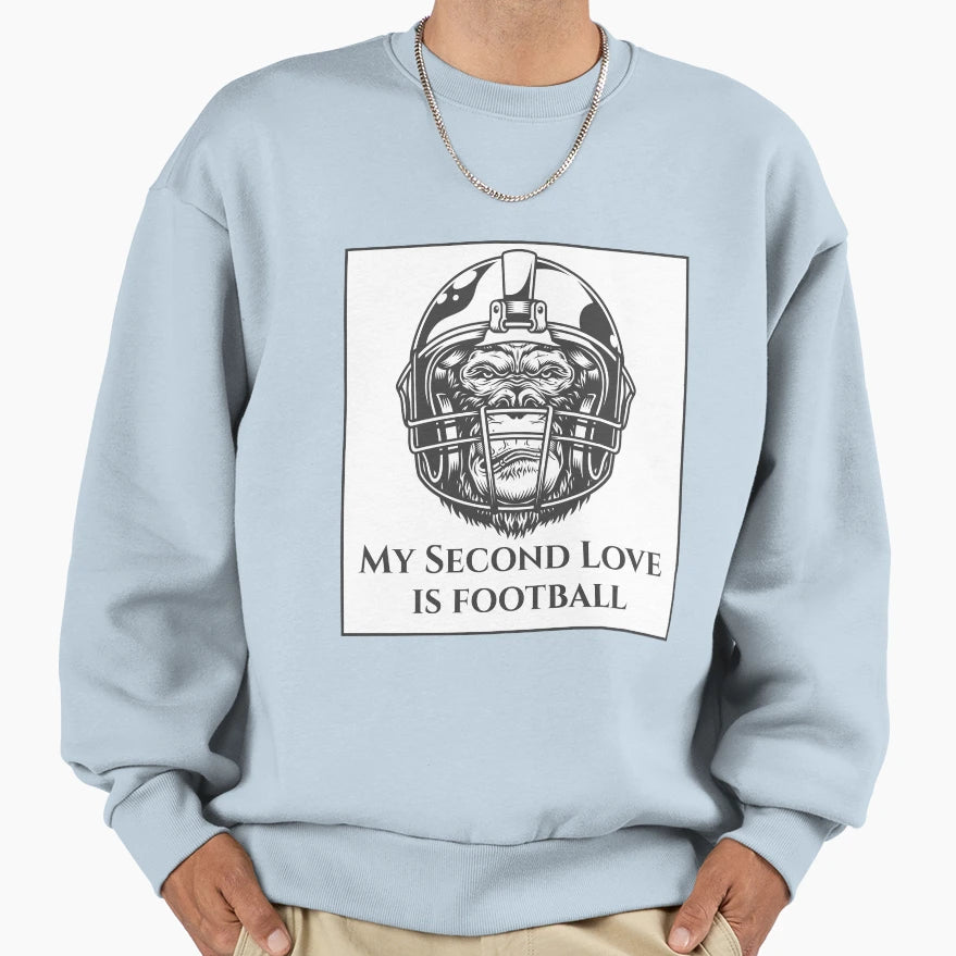 My Second Love Is Football T-Shirt - Aesthetic Graphic Men Women - T-Shirt, Sweatshirt, Hoodie