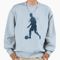 Soccer Player Sweatshirt - Minimalist Print Men Women - T-Shirt, Sweatshirt, Hoodie