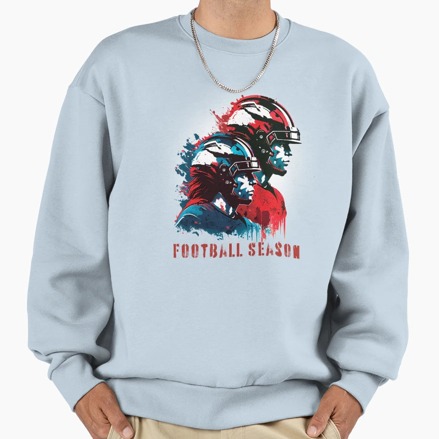 Football Season Sweatshirt - Minimalist Print Unisex - T-Shirt, Sweatshirt, Hoodie
