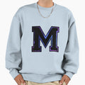M Varsity Letter Sweatshirt - Trendy Graphic for Adults - T-Shirt, Sweatshirt, Hoodie