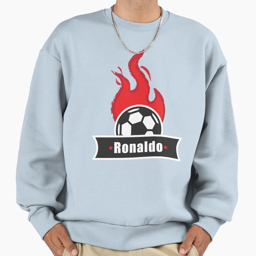 Football Player Sweatshirt - Minimalist Print Men Women - T-Shirt, Sweatshirt, Hoodie