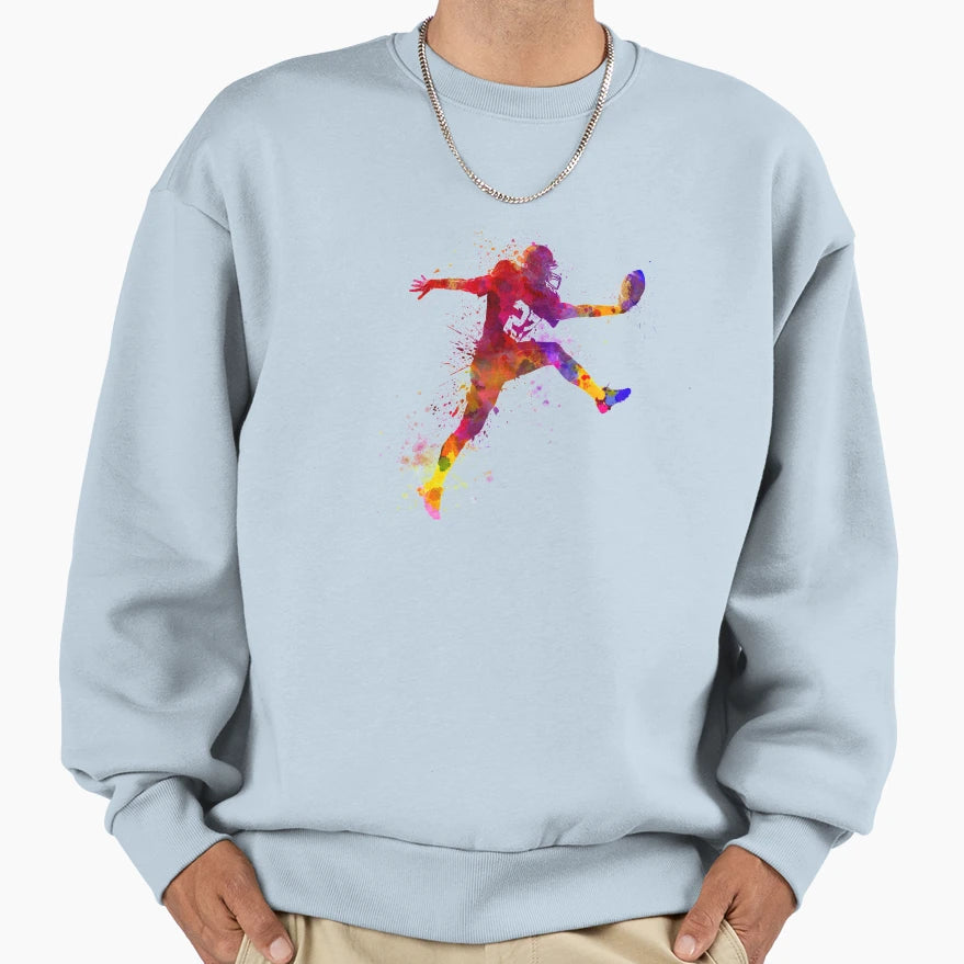 American Football Player Scoring Sweatshirt - Fun Novelty Design Unisex - T-Shirt, Sweatshirt, Hoodie