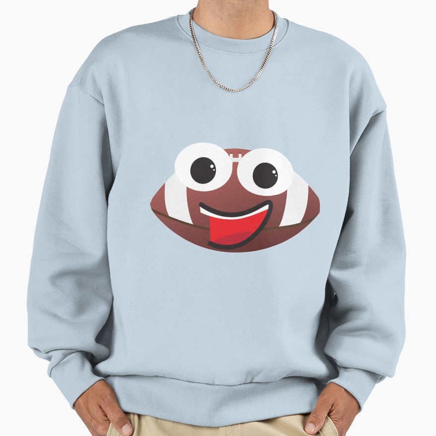 American Football Cartoon Sweatshirt - Aesthetic Graphic for Adults - T-Shirt, Sweatshirt, Hoodie
