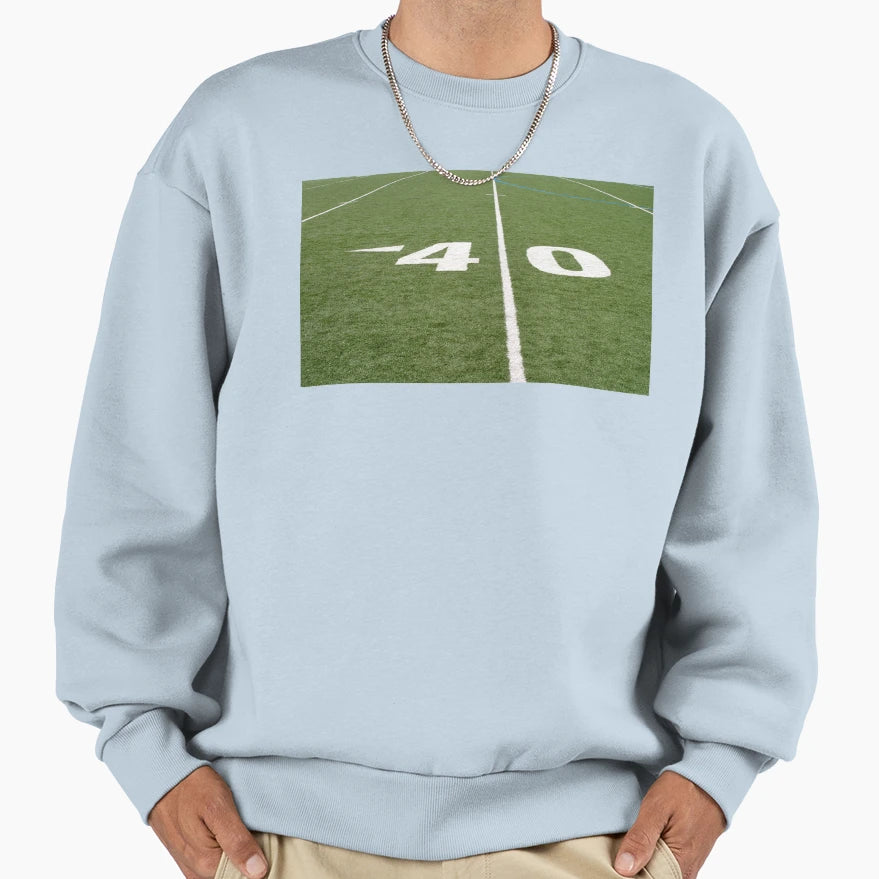 Football Field Forty Sweatshirt - Fun Novelty Design Men Women - T-Shirt, Sweatshirt, Hoodie