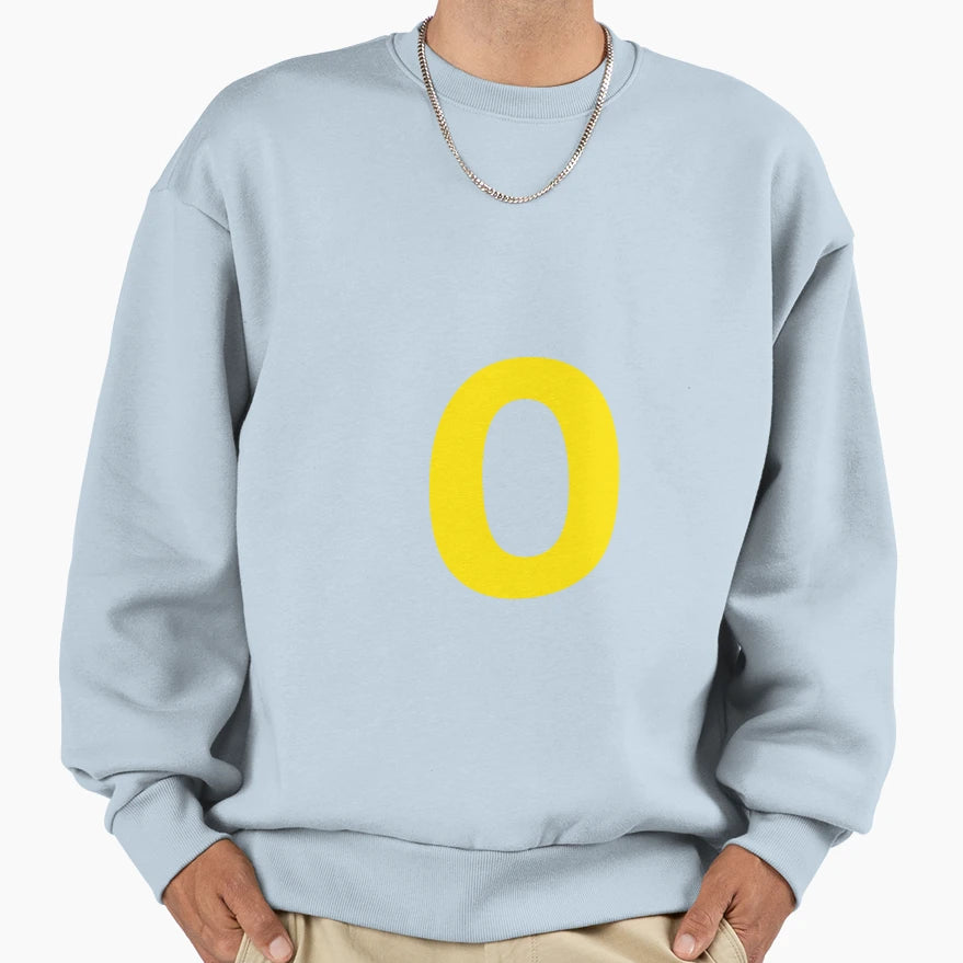Yellow Color Number 0 Yellow Sweatshirt - Aesthetic Graphic Men Women - T-Shirt, Sweatshirt, Hoodie