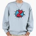 Monogram Z Cartoon Explosion Effect Sweatshirt - Fun Novelty Design Unisex - T-Shirt, Sweatshirt, Hoodie