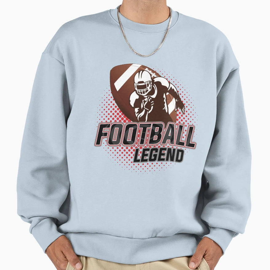 American Football Player Footballer Sweatshirt - Novelty Apparel Unisex - T-Shirt, Sweatshirt, Hoodie