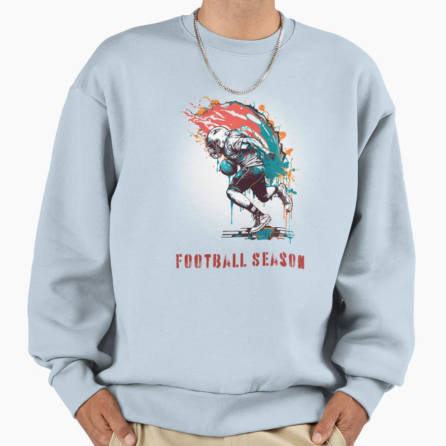Football Season Sweatshirt - Aesthetic Graphic for Adults - T-Shirt, Sweatshirt, Hoodie