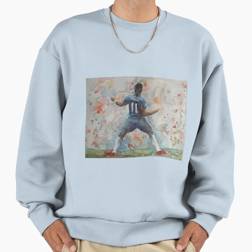 Didier Drogba Portrait 1 Sweatshirt - Custom Art Print Men Women - T-Shirt, Sweatshirt, Hoodie