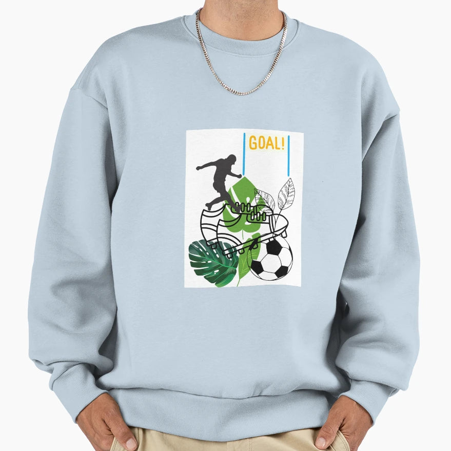 Footballer Sweatshirt - Trendy Graphic Unisex - T-Shirt, Sweatshirt, Hoodie