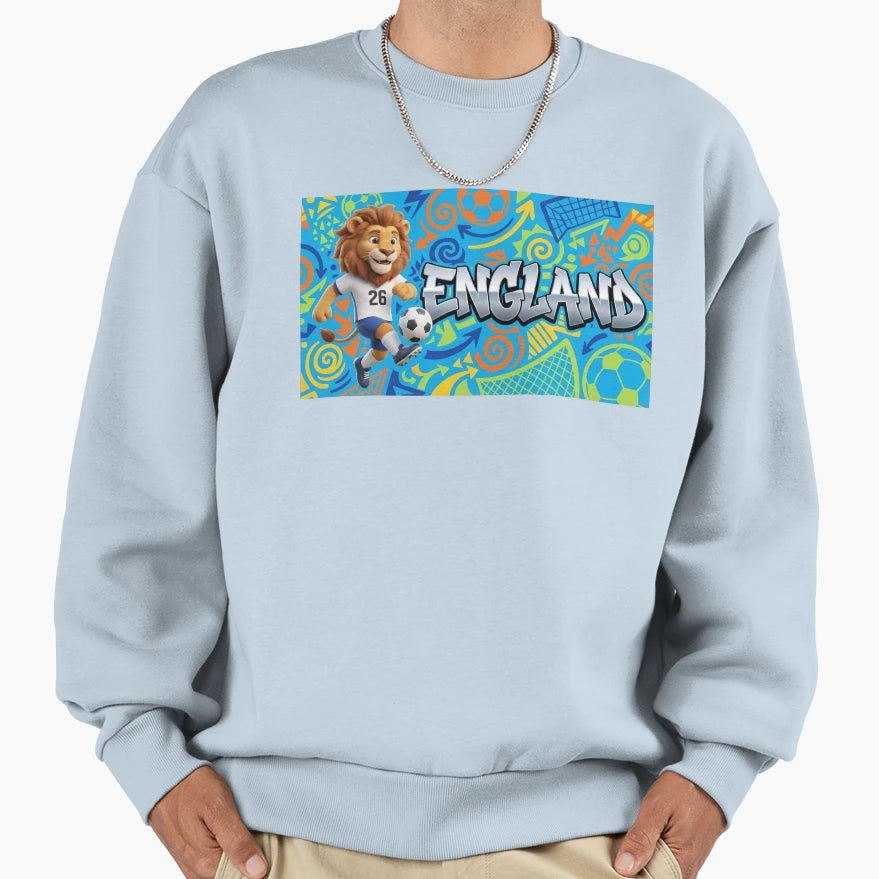 World Cup 2026 England Soccer Sweatshirt - Minimalist Print for Adults - T-Shirt, Sweatshirt, Hoodie