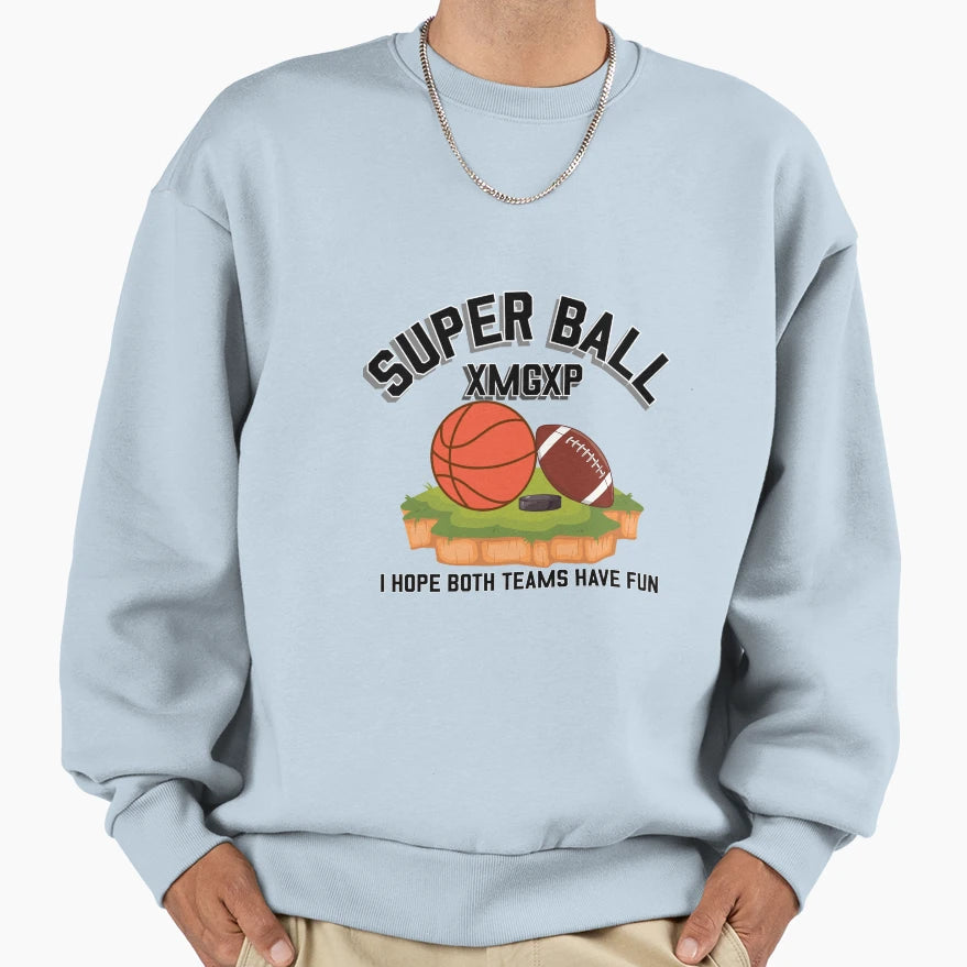 Superbowl Parody Super Ball Sweatshirt - Minimalist Print Unisex - T-Shirt, Sweatshirt, Hoodie