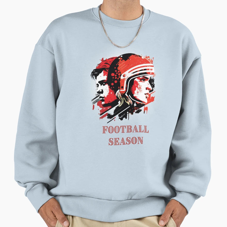 Football Season Sweatshirt - Trendy Graphic Men Women - T-Shirt, Sweatshirt, Hoodie