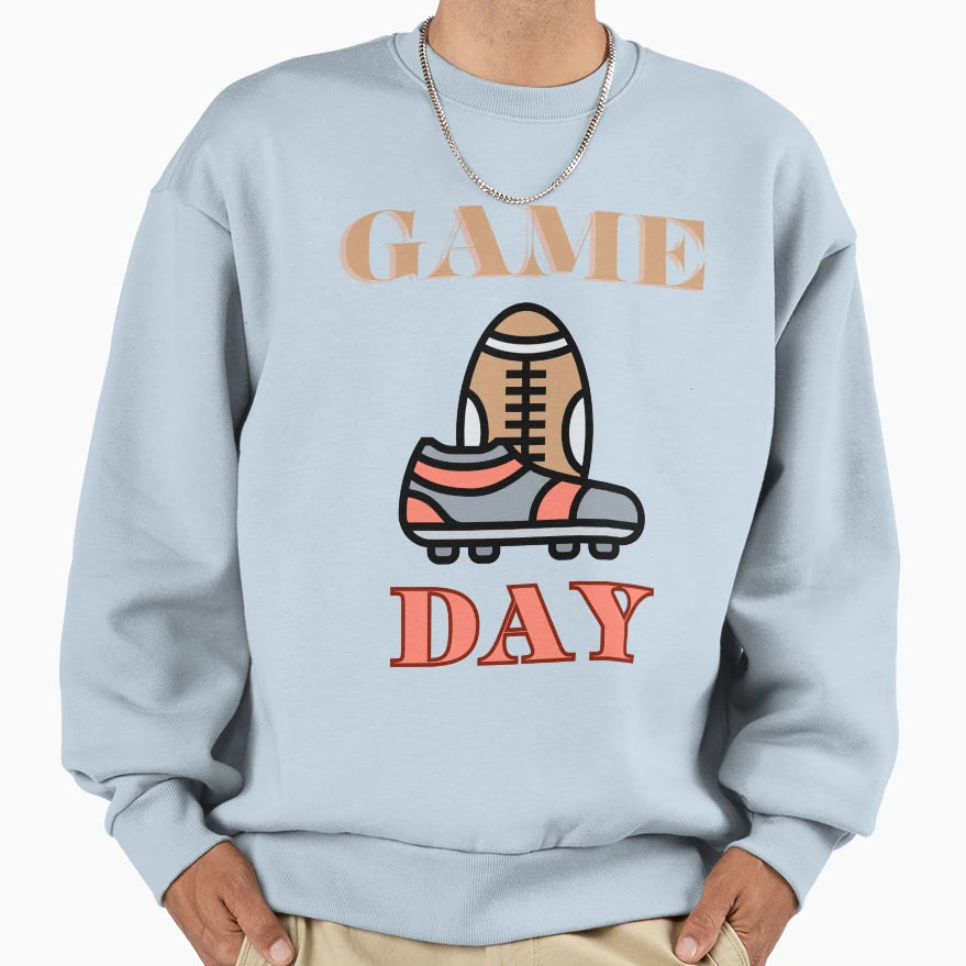Game Day Rugby Cleats Sweatshirt - Minimalist Print Unisex - T-Shirt, Sweatshirt, Hoodie