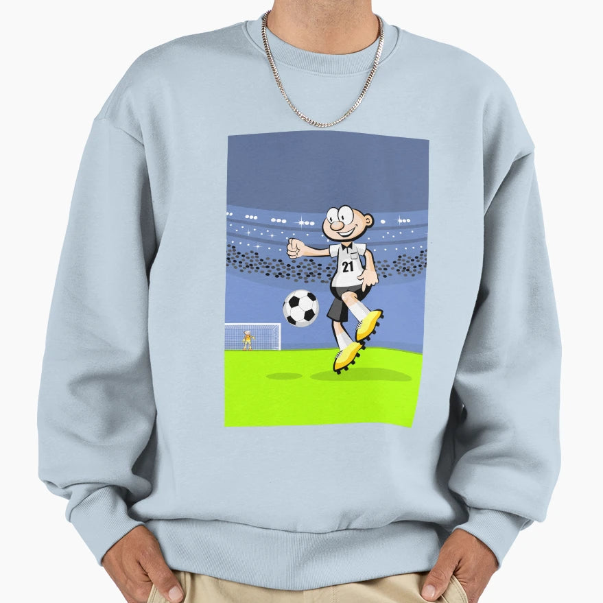 Soccer Player Having Fun Ball Sweatshirt - Graphic Print Unisex - T-Shirt, Sweatshirt, Hoodie