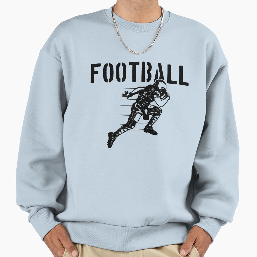 Football Sweatshirt - Aesthetic Graphic Men Women - T-Shirt, Sweatshirt, Hoodie