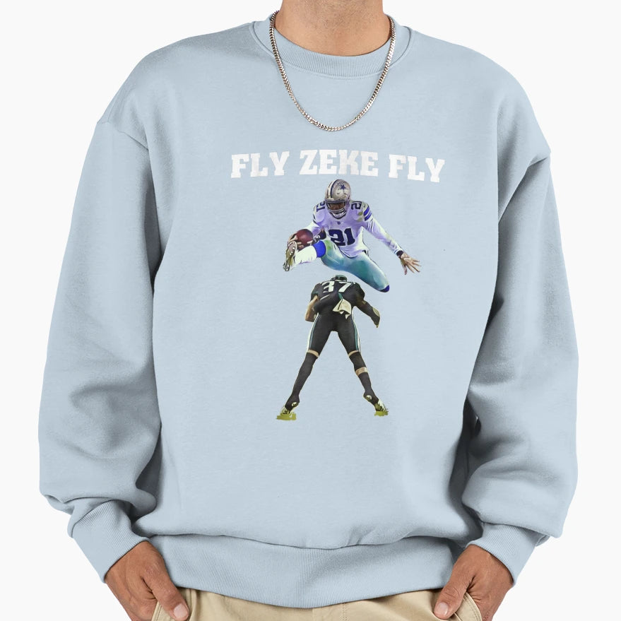 Fly Zeke Fly T-Shirt - Custom Art Print Men Women - T-Shirt, Sweatshirt, Hoodie