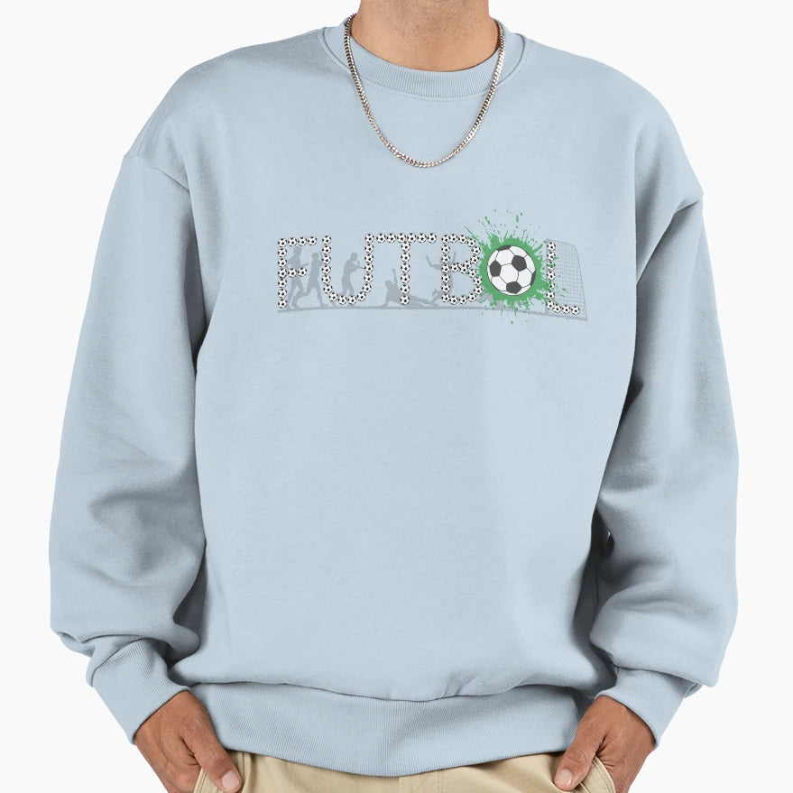 Soccer Futbol Sweatshirt - Aesthetic Graphic Men Women - T-Shirt, Sweatshirt, Hoodie
