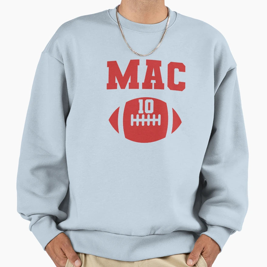 Alabama Mac 10 Football Fan Sweatshirt - Aesthetic Graphic Men Women - T-Shirt, Sweatshirt, Hoodie