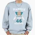 Funny Couples 46Th Wedding T-Shirt - Casual Everyday Wear Men Women - T-Shirt, Sweatshirt, Hoodie