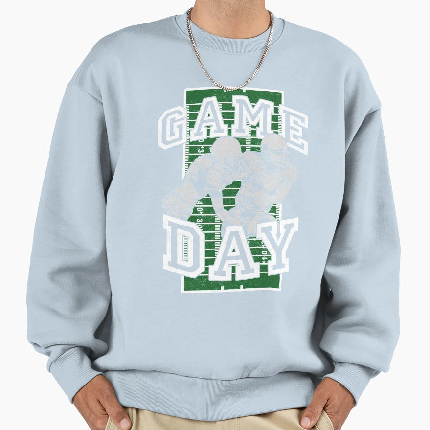 American Football Players Game Day Sweatshirt - Aesthetic Graphic Men Women - T-Shirt, Sweatshirt, Hoodie