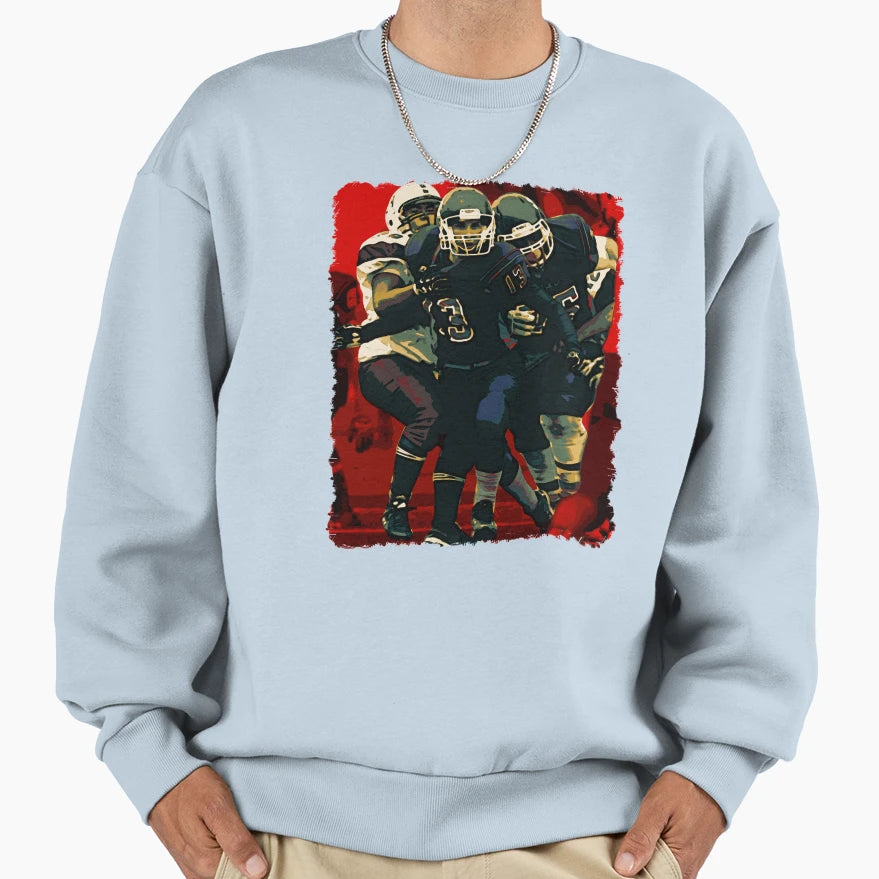Football Team Red Art Graphicyouth Sweatshirt - Minimalist Print Unisex - T-Shirt, Sweatshirt, Hoodie