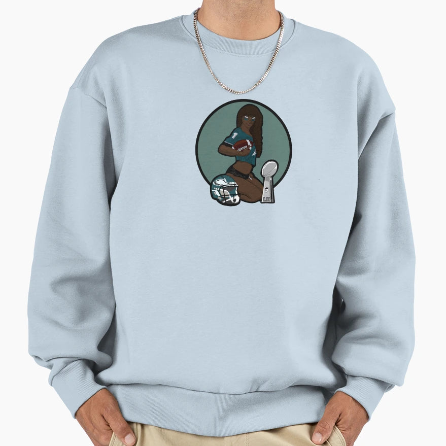 Philadelphia Pinup V3 Sweatshirt - Custom Art Print Men Women - T-Shirt, Sweatshirt, Hoodie