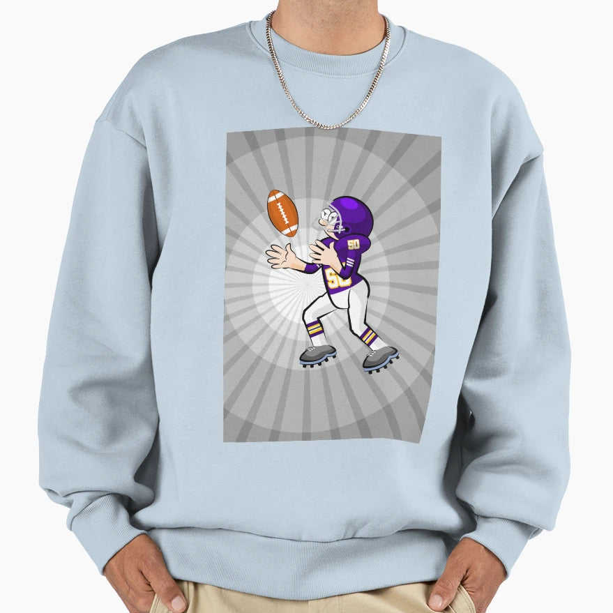 American Football Player Position Sweatshirt - Casual Everyday Wear Unisex - T-Shirt, Sweatshirt, Hoodie