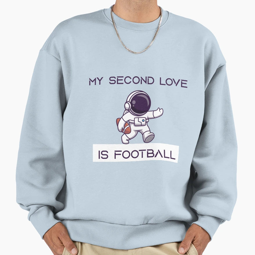 My Second Love Is Football T-Shirt - Aesthetic Graphic for Adults - T-Shirt, Sweatshirt, Hoodie