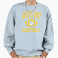 West Ham High School Football Sweatshirt - Fun Novelty Design for Adults - T-Shirt, Sweatshirt, Hoodie