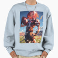 Cinnabar Land Lustrous Crimson Sweatshirt - Aesthetic Graphic for Adults - T-Shirt, Sweatshirt, Hoodie