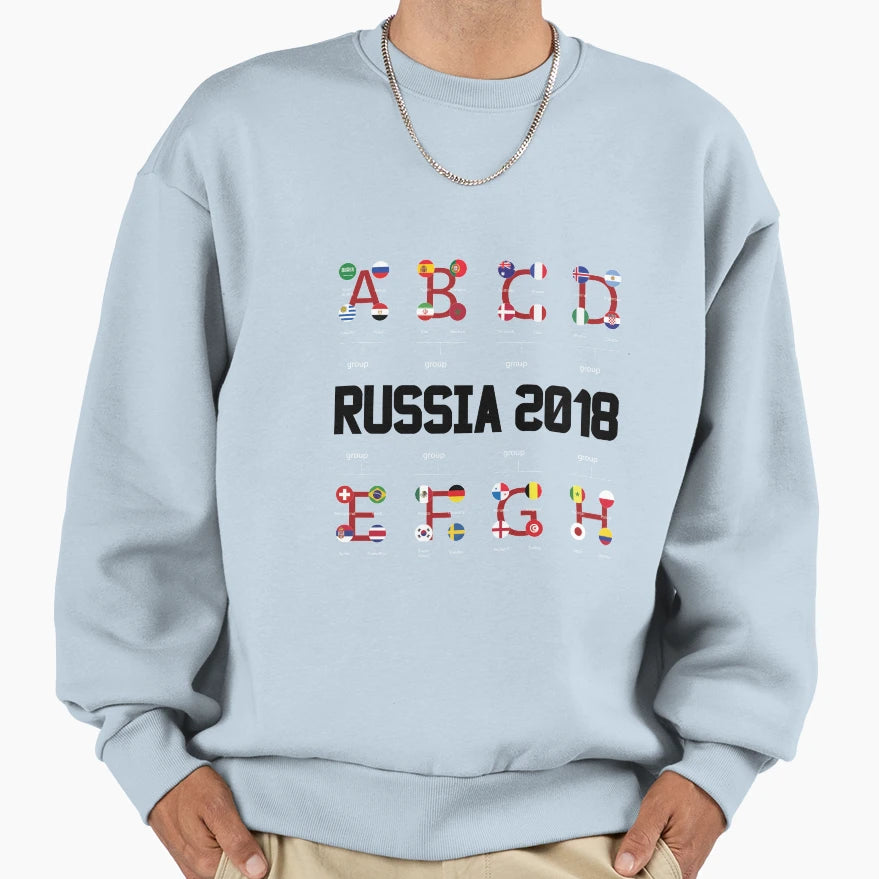 Russia Soccer 2018 World Football Cup Sweatshirt - Novelty Apparel Unisex - T-Shirt, Sweatshirt, Hoodie