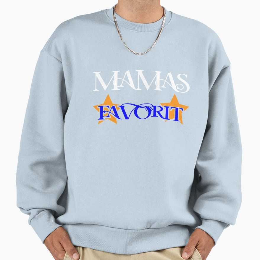 Moms Favorite Star Sweatshirt - Novelty Apparel Unisex - T-Shirt, Sweatshirt, Hoodie
