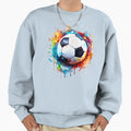 Watercolor Football Simple Colors Sweatshirt - Trendy Graphic for Adults - T-Shirt, Sweatshirt, Hoodie