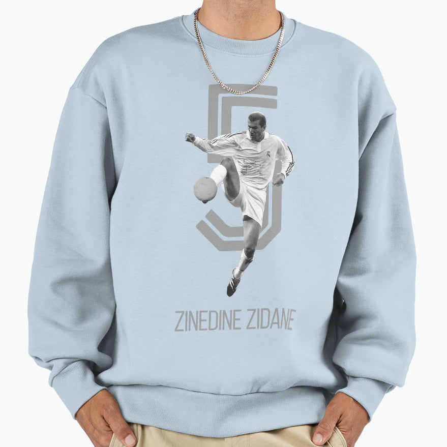 Zinedine Zidane Sweatshirt - Aesthetic Graphic Unisex - T-Shirt, Sweatshirt, Hoodie
