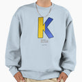 Kilo Navy Alphabet Leather Sweatshirt - Minimalist Print for Adults - T-Shirt, Sweatshirt, Hoodie