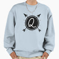 Monogram Q Arrow Circle Sweatshirt - Fun Novelty Design for Adults - T-Shirt, Sweatshirt, Hoodie