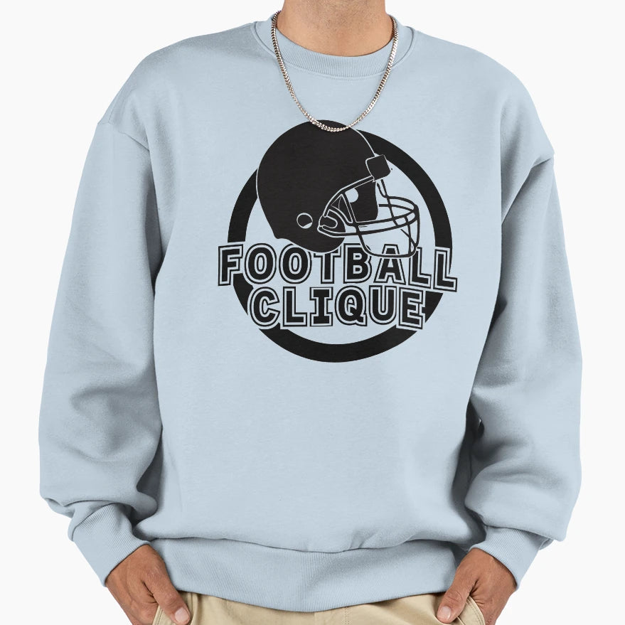 Football Clique Sweatshirt - Fun Novelty Design Men Women - T-Shirt, Sweatshirt, Hoodie