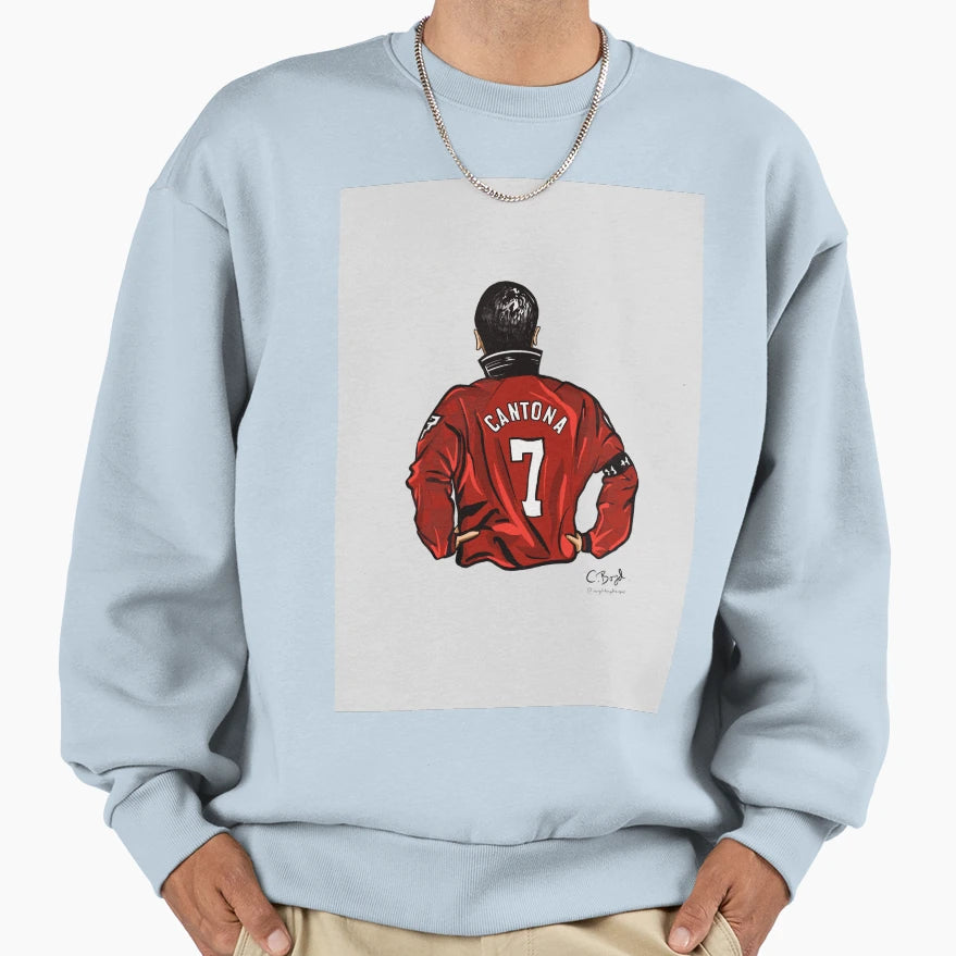 Eric Cantona Art Sweatshirt - Custom Art Print Men Women - T-Shirt, Sweatshirt, Hoodie