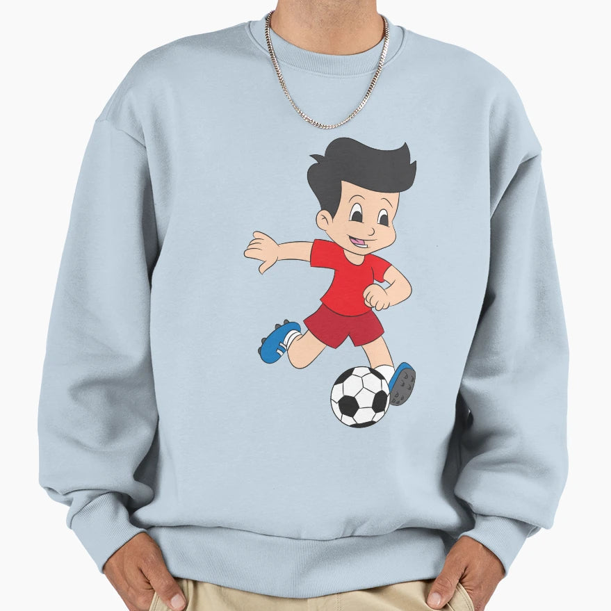 Football Soccer Footballer Sweatshirt - Custom Art Print Men Women - T-Shirt, Sweatshirt, Hoodie