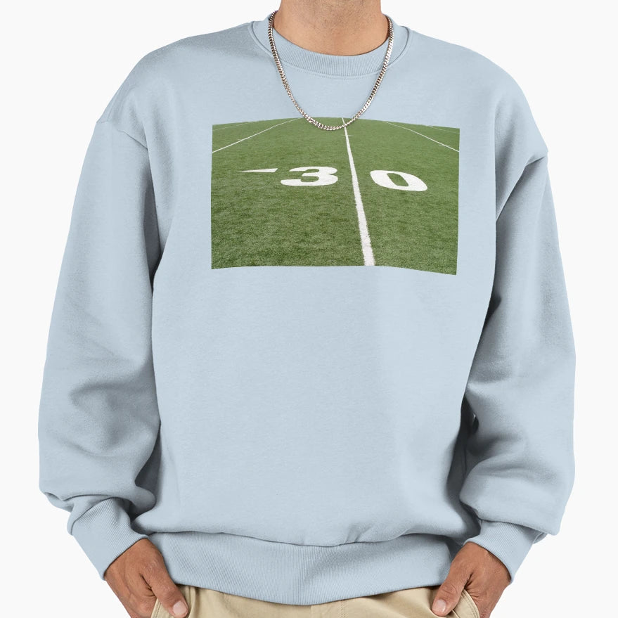Football Field Thirty Sweatshirt - Aesthetic Graphic Men Women - T-Shirt, Sweatshirt, Hoodie