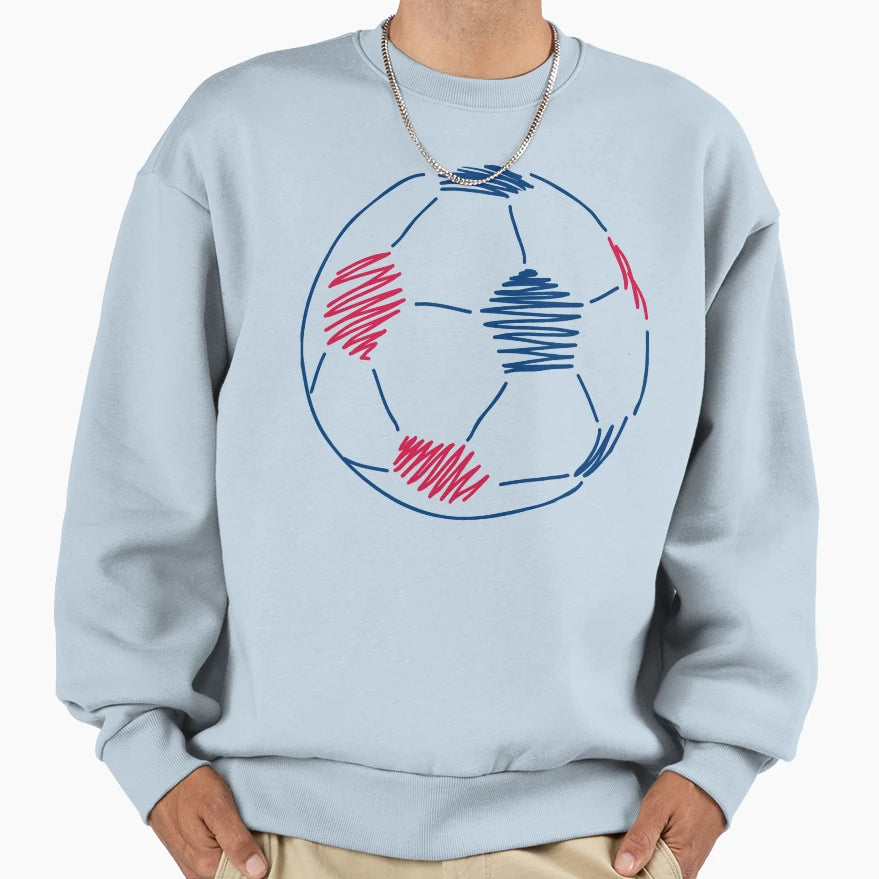 Soccer Ball Sweatshirt - Casual Everyday Wear for Adults - T-Shirt, Sweatshirt, Hoodie