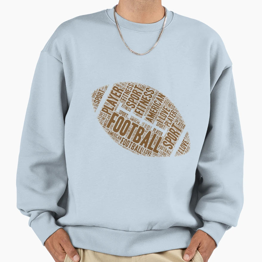 Football Ball American Sports Sweatshirt - Casual Everyday Wear for Adults - T-Shirt, Sweatshirt, Hoodie