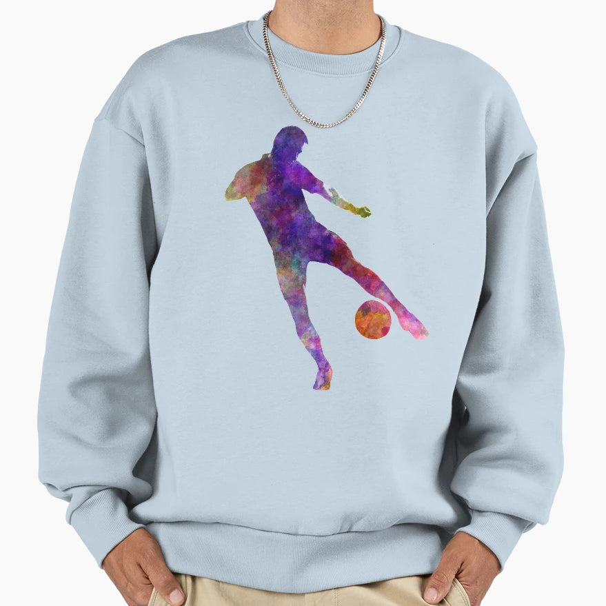 Soccer Football Player 02 Sweatshirt - Casual Everyday Wear for Adults - T-Shirt, Sweatshirt, Hoodie
